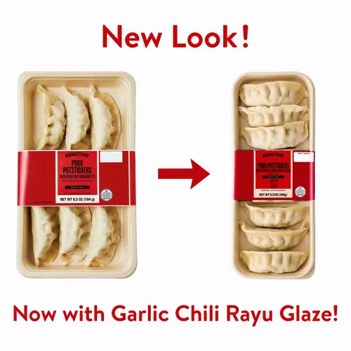 Marketside Pork Potstickers with Garlic Chili Rayu Glaze, 6.5 oz (Refrigerated) thumbnail 2