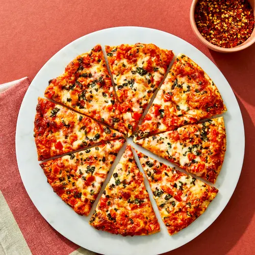 bettergoods Gluten-Free Cauliflower Thin Crust Margherita Pizza, 11.8 oz (Frozen) thumbnail 3