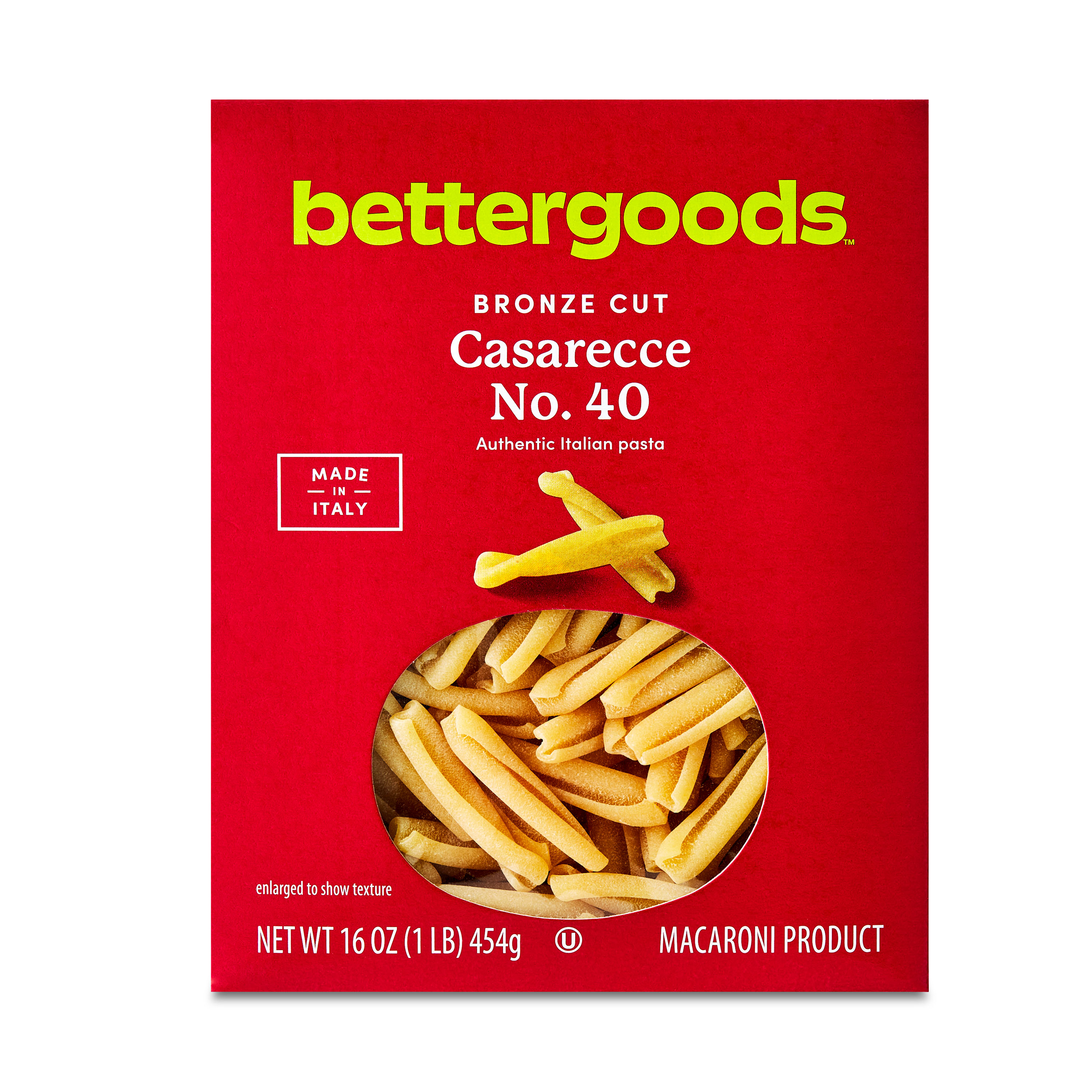 bettergoods Bronze Cut Casarecce Pasta, No. 40, 16 oz