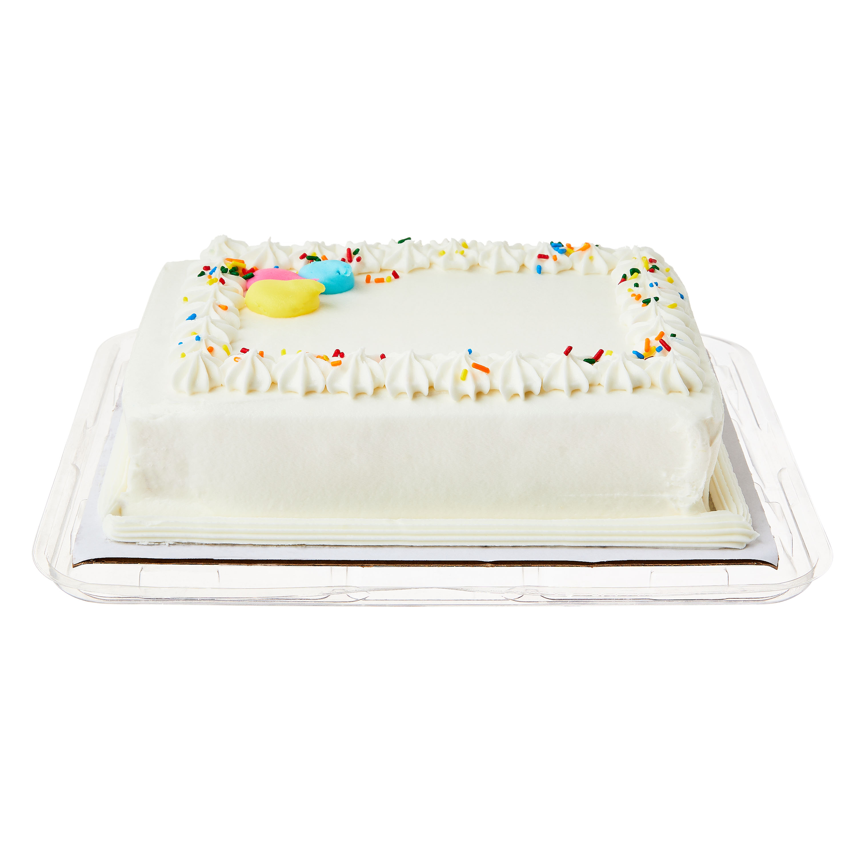 Freshness Guaranteed Celebration Vanilla Cake, Vanilla Icing, 26.8 oz, Refrigerated