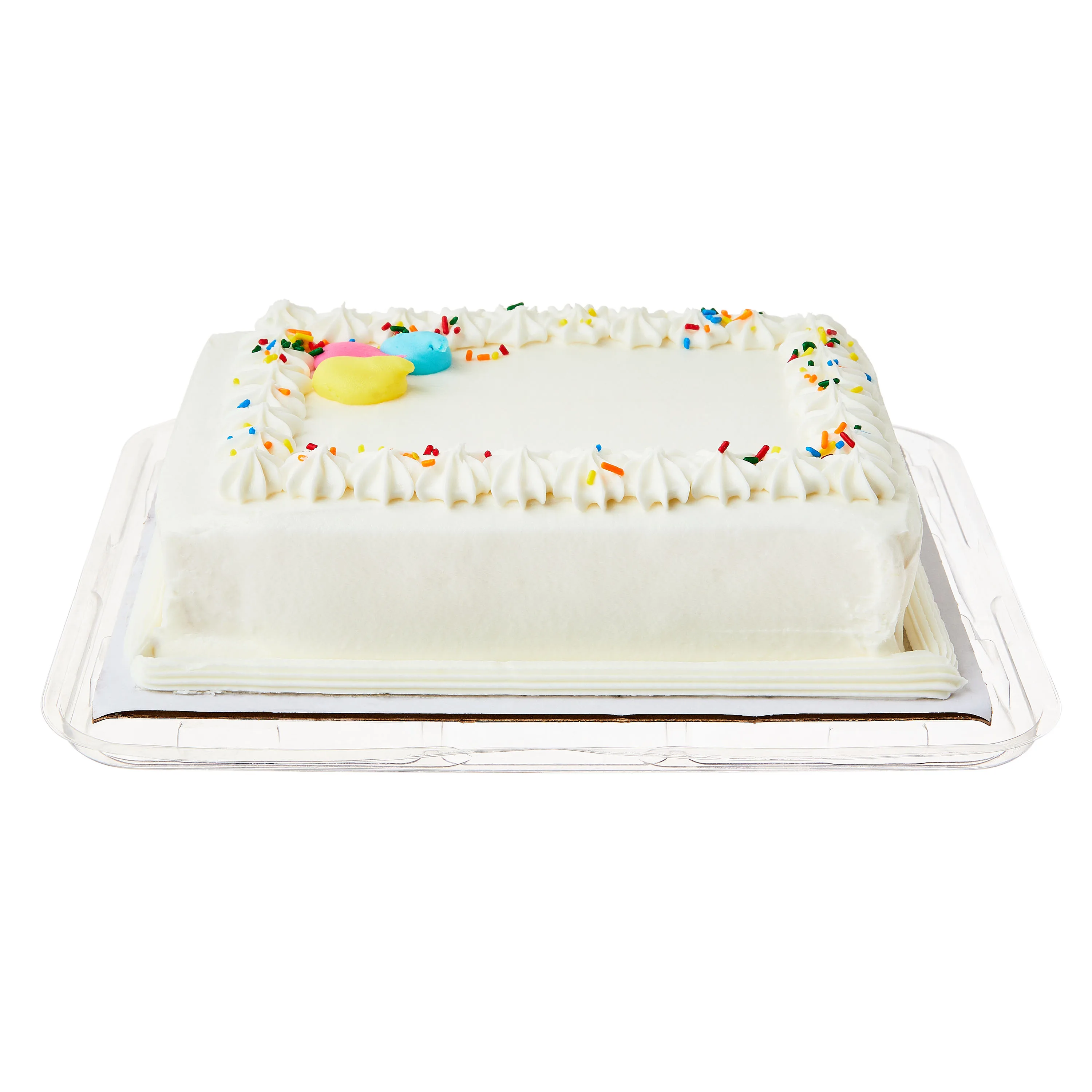 Freshness Guaranteed Celebration Vanilla Cake, Vanilla Icing, 26.8 oz, Refrigerated