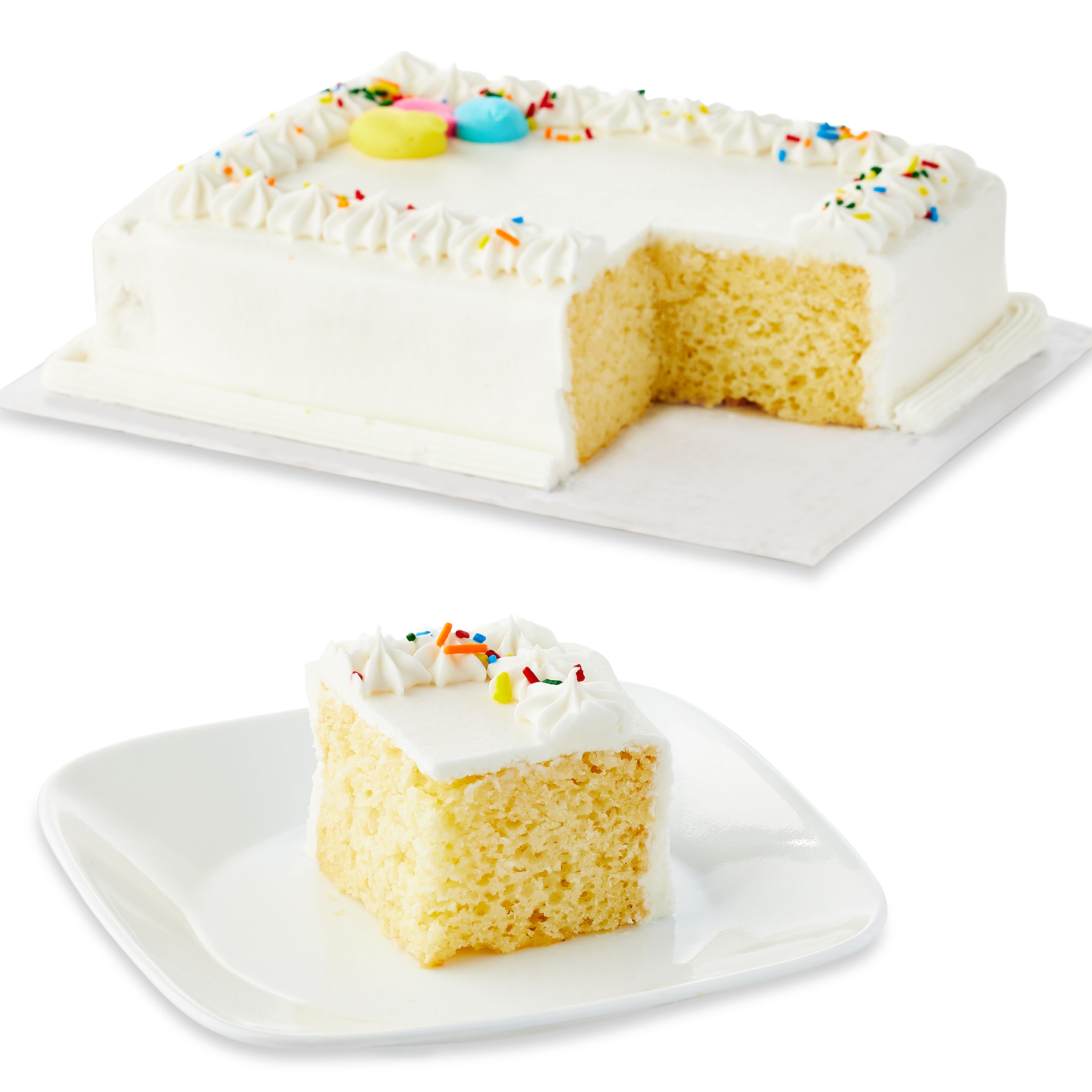 Freshness Guaranteed Celebration Vanilla Cake, Vanilla Icing, 26.8 oz, Refrigerated thumbnail 3