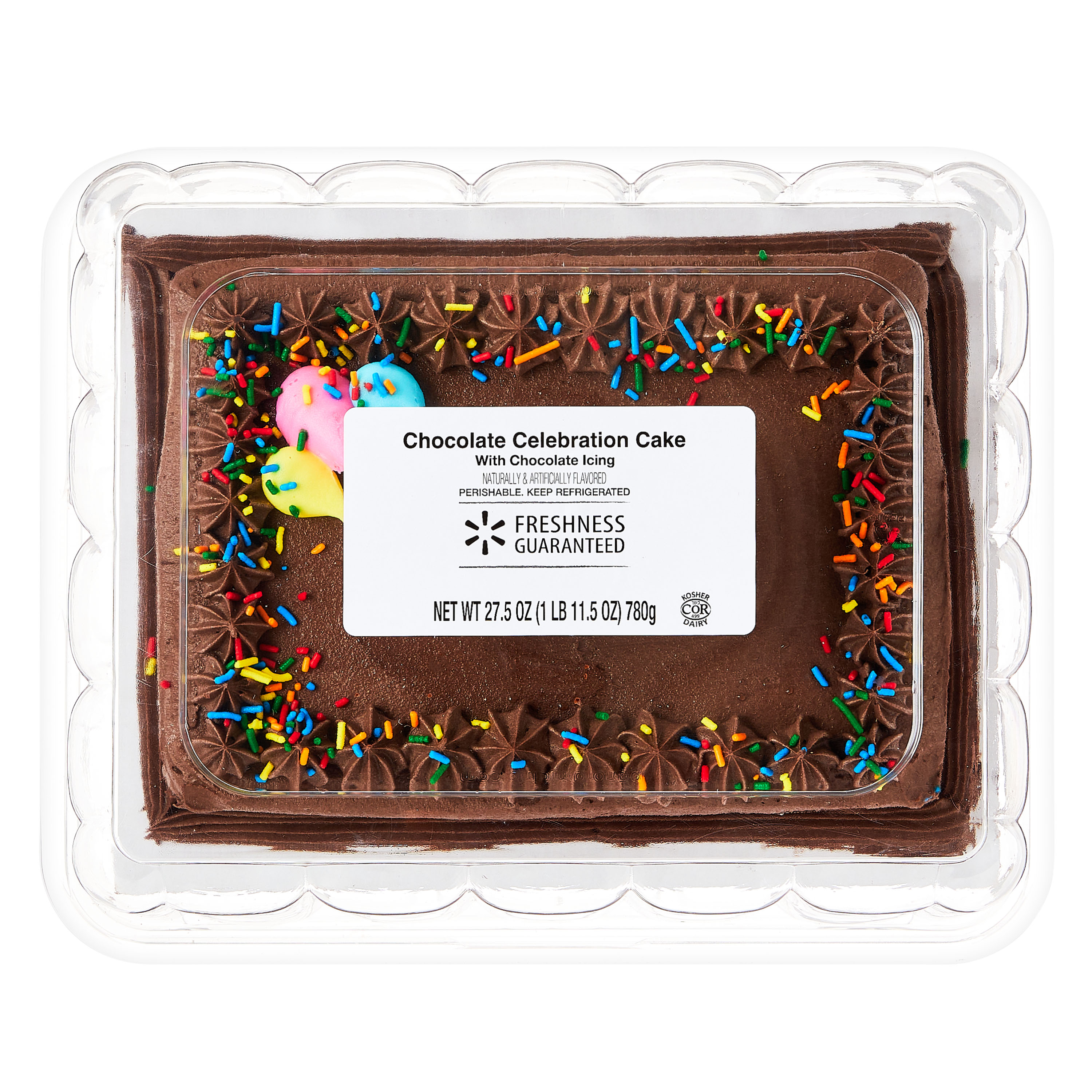 Freshness Guaranteed Chocolate Celebration Cake, Chocolate Icing, 26.8 oz thumbnail 4