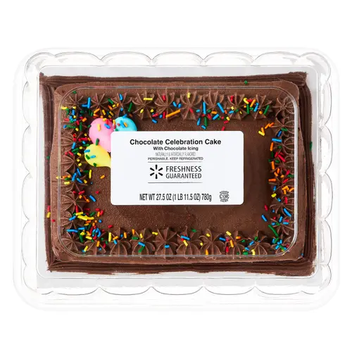 Freshness Guaranteed Chocolate Celebration Cake, Chocolate Icing, 26.8 oz thumbnail 4