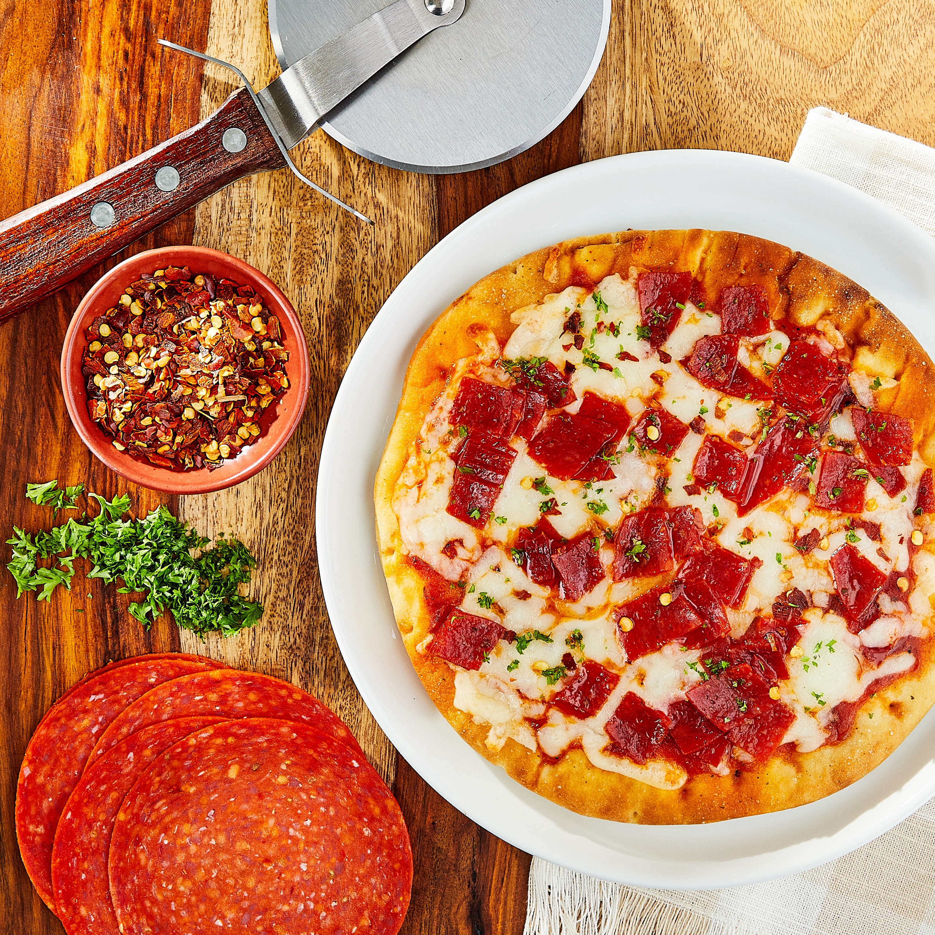 Great Value Thin-Sliced Sandwich-Style Pepperoni, 7 oz thumbnail 2