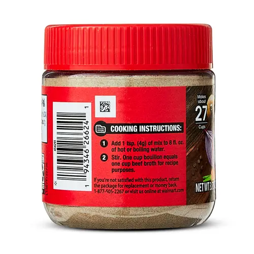 Great Value Beef Bouillon Powder 3.75oz Jar, Shelf Stable thumbnail 2