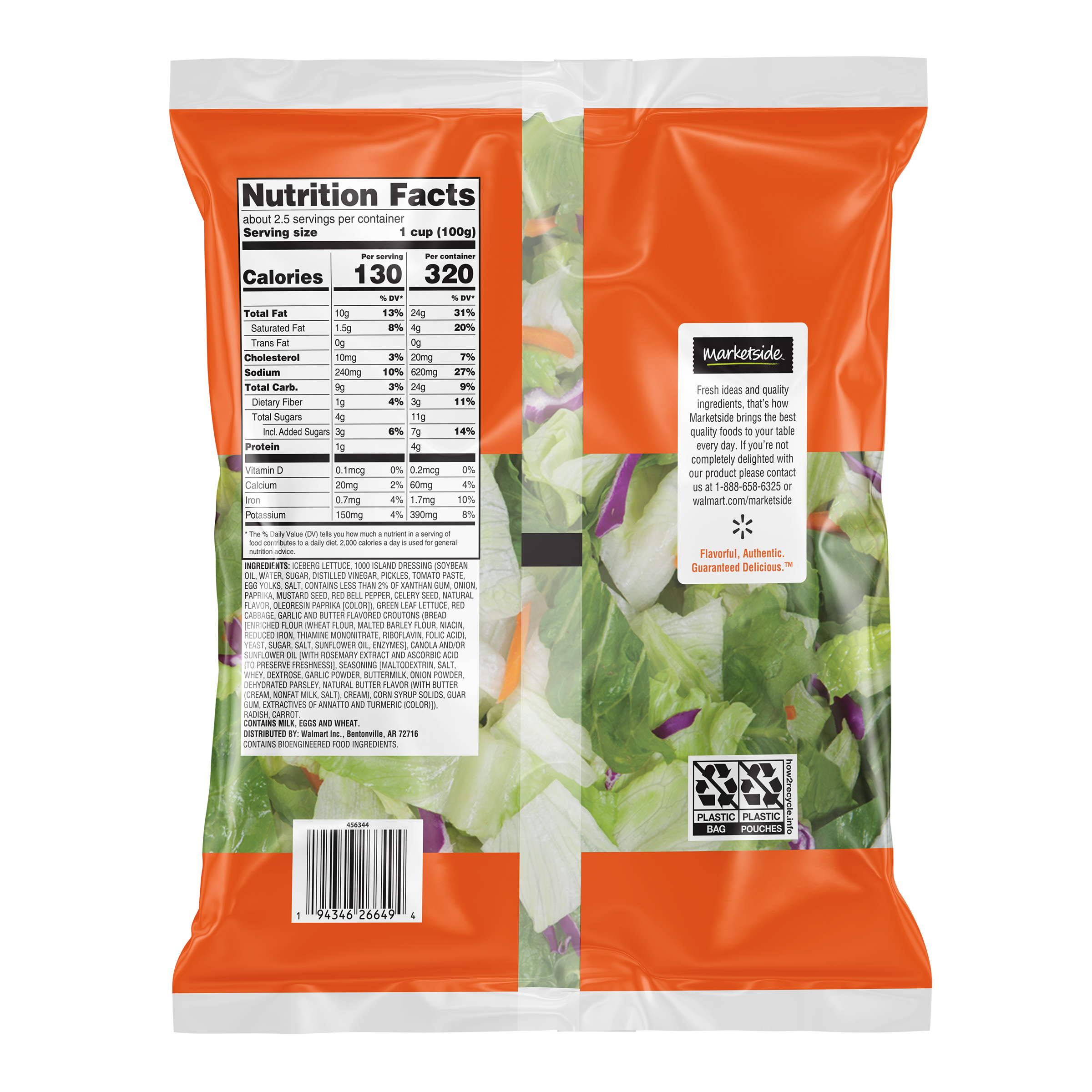 Marketside Classic Thousand Island Salad Kit, 7 oz (Fresh) thumbnail 4