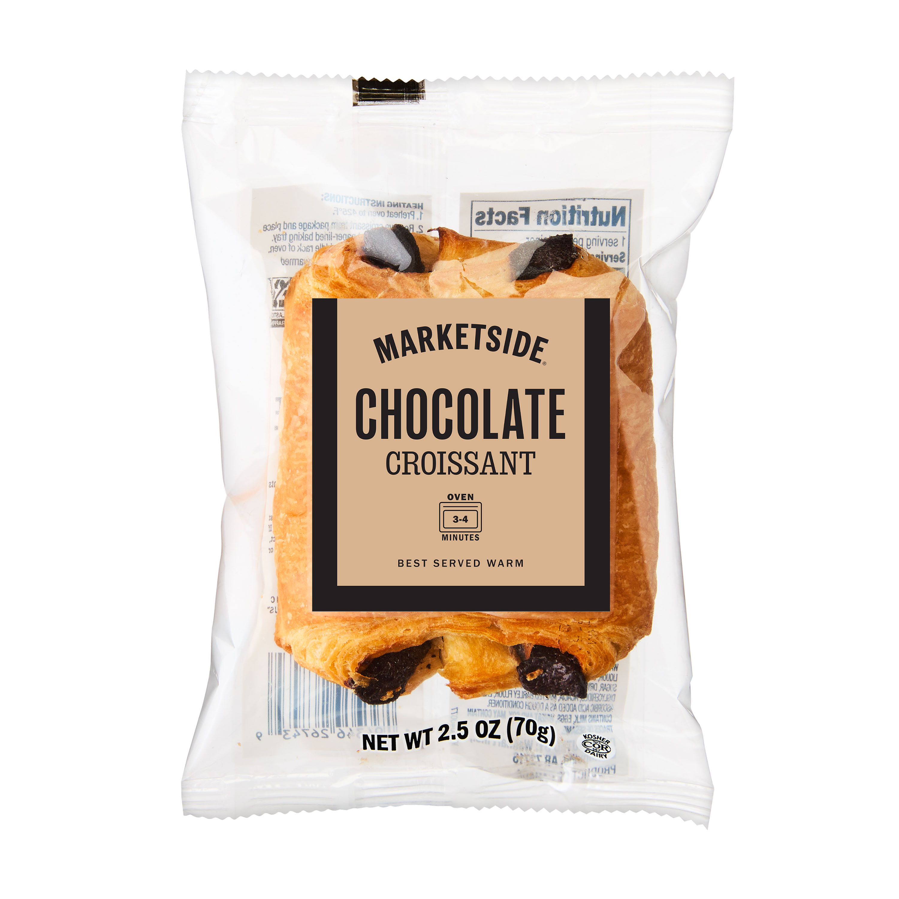 Marketside Chocolate Croissant, Individually Wrapped, 1 Count, 2.5 oz