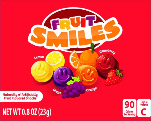 Great Value Fruit Smiles Snack, Original Flavor, 10 Count thumbnail 2