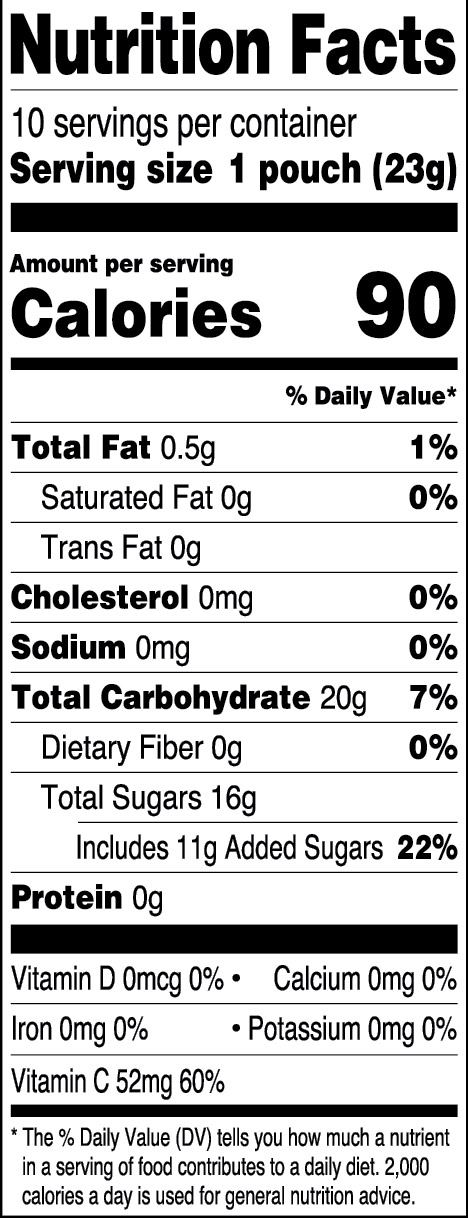 Great Value Fruit Smiles Snacks, Tangy Flavor, 10 Count thumbnail 4
