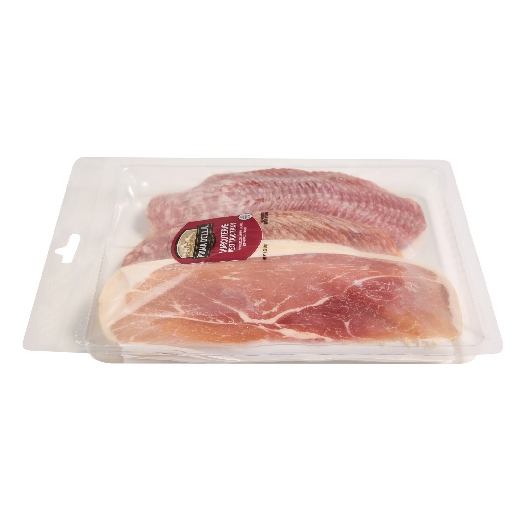 Prima Della Sliced Charcuterie Meat Trio, Plastic Tray Package, Ready to Eat Sliced Charcuterie Meat, 12 oz thumbnail 3