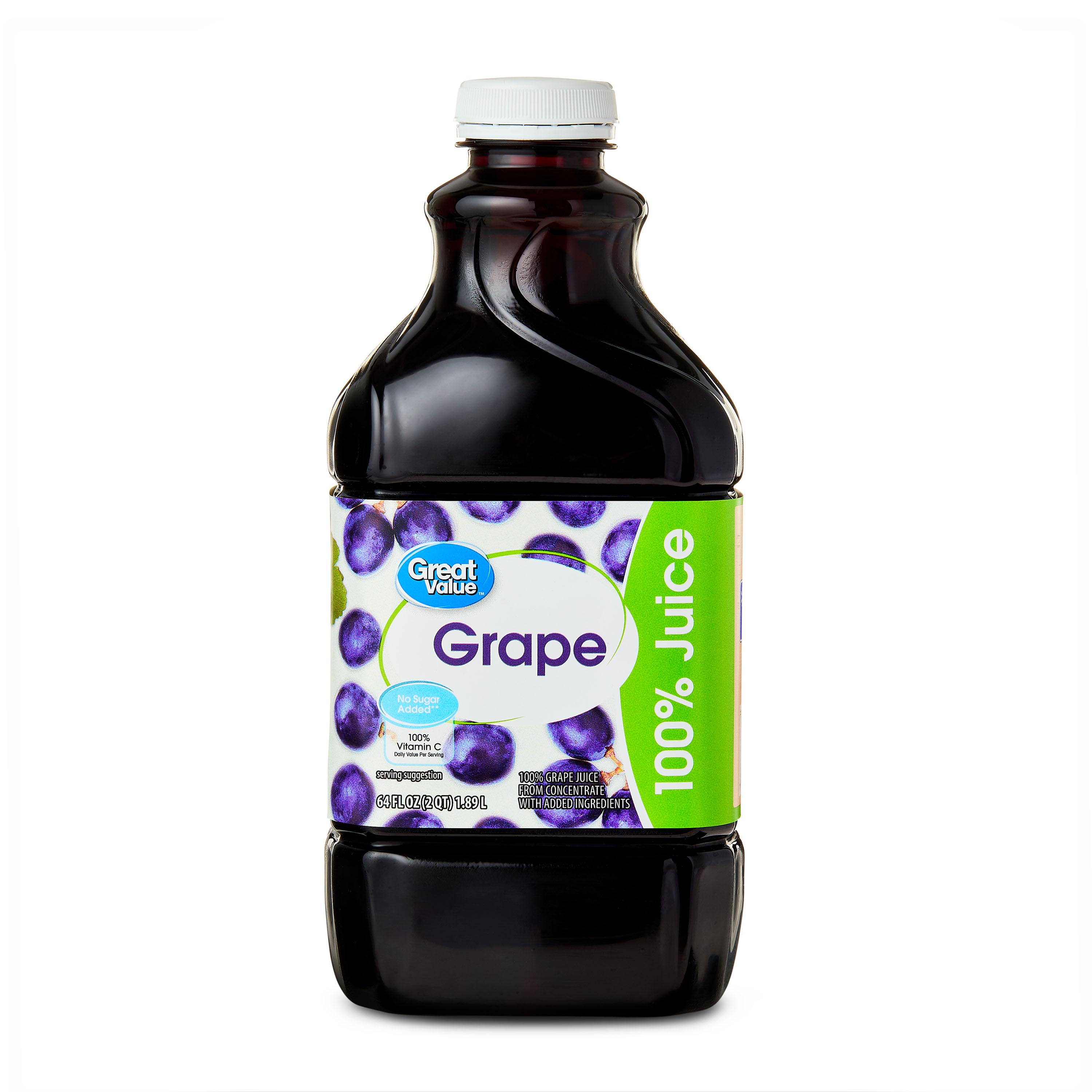Great Value 100% Concord Grape Juice, 64 fl oz