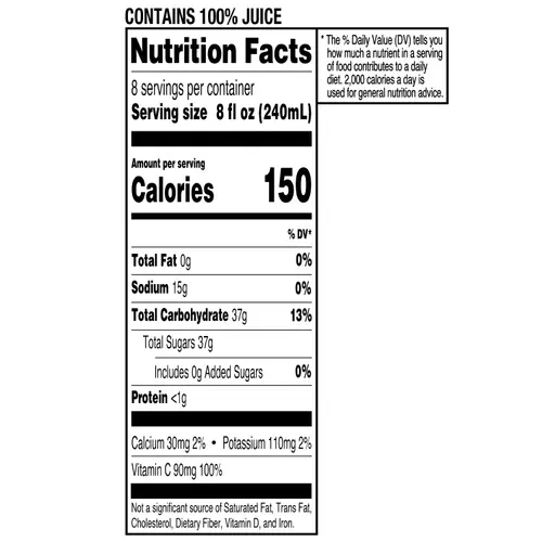 Great Value 100% Concord Grape Juice, 64 fl oz thumbnail 3