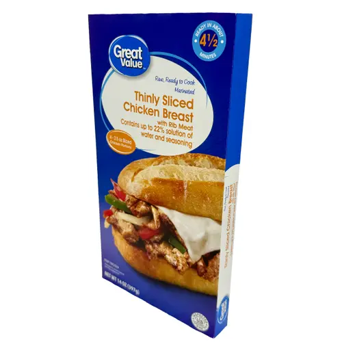 Great Value Seasoned, Thinly Sliced Chicken, 14 oz thumbnail 3
