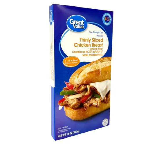 Great Value Seasoned, Thinly Sliced Chicken, 14 oz thumbnail 4