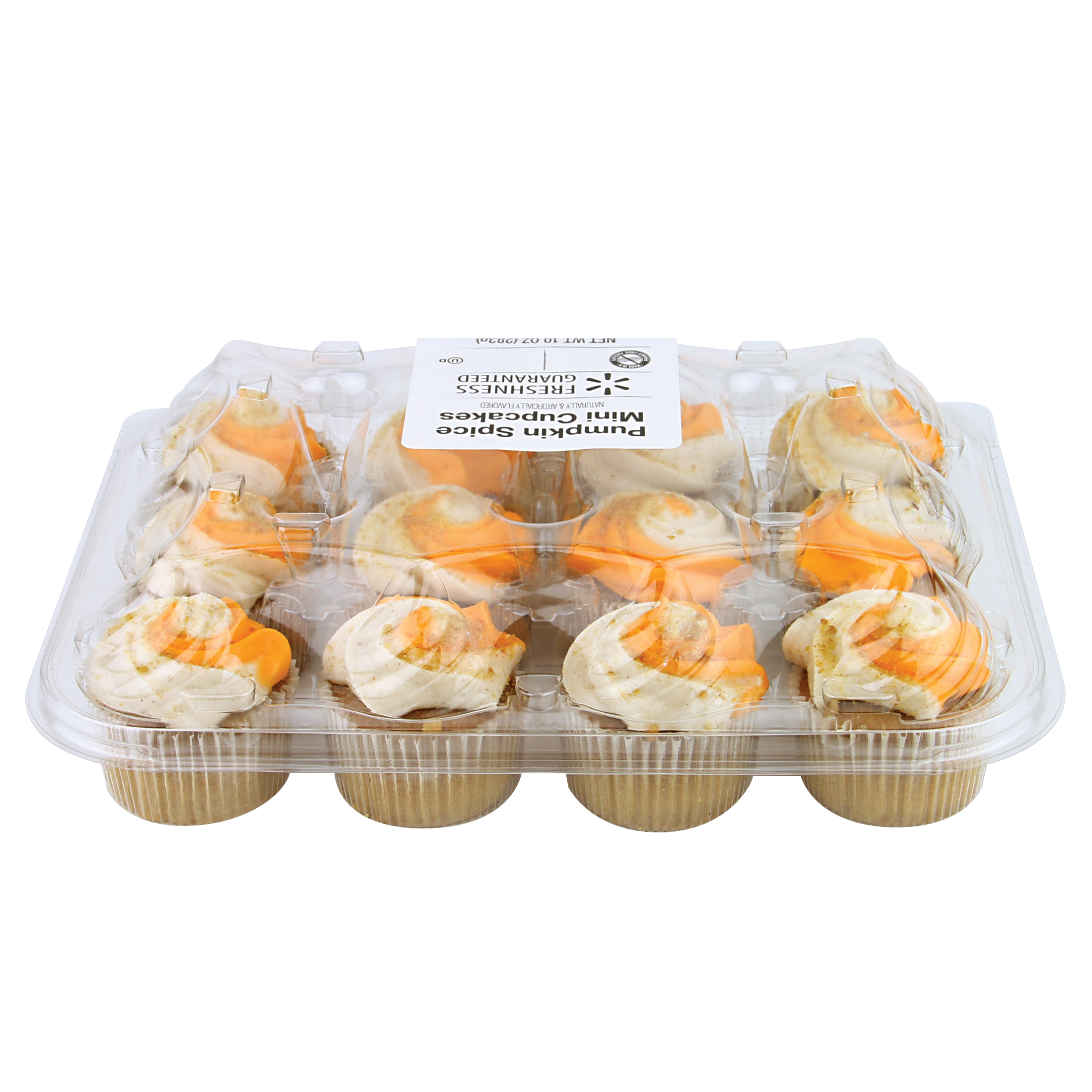 Freshness Guaranteed Pumpkin Spice Mini Cupcakes, 10 oz, 12 Count thumbnail 2