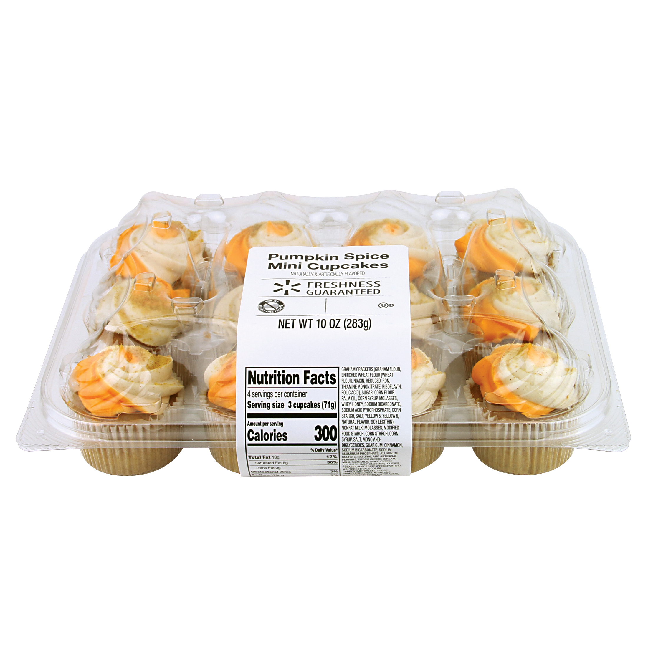 Freshness Guaranteed Pumpkin Spice Mini Cupcakes, 10 oz, 12 Count thumbnail 3