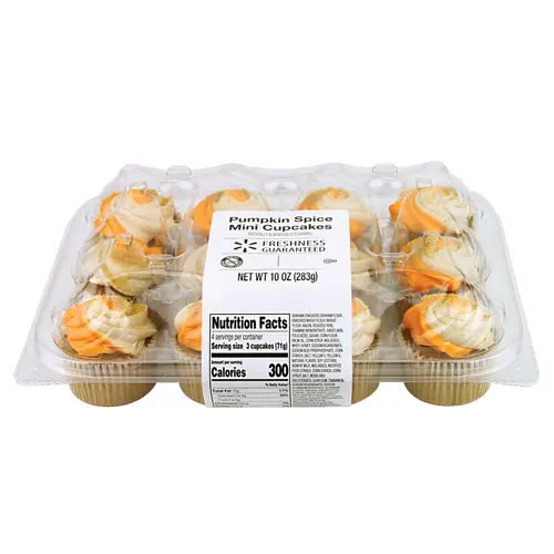Freshness Guaranteed Pumpkin Spice Mini Cupcakes, 10 oz, 12 Count thumbnail 3
