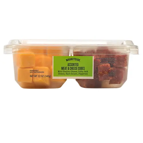 Marketside Assorted Cubed Meat & Cheese Tray, 12oz (Cubed, Refrigerated) thumbnail 3