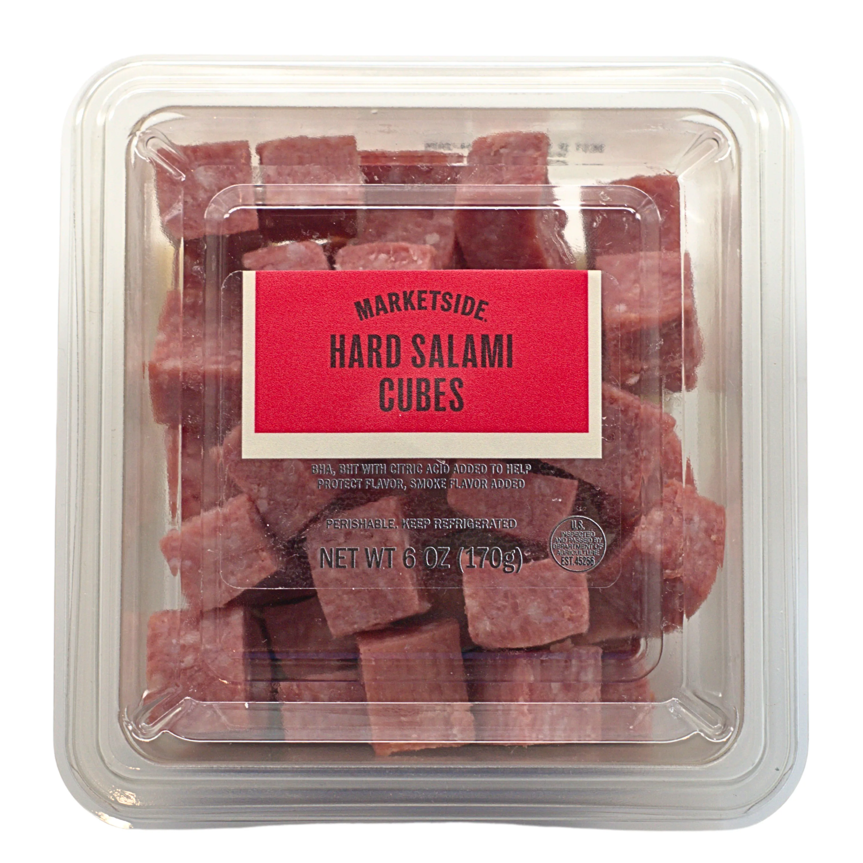 Marketside Cubed Hard Salami, 6oz (Cubed, Refrigerated)