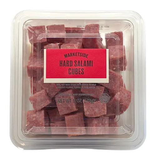Marketside Cubed Hard Salami, 6oz (Cubed, Refrigerated)