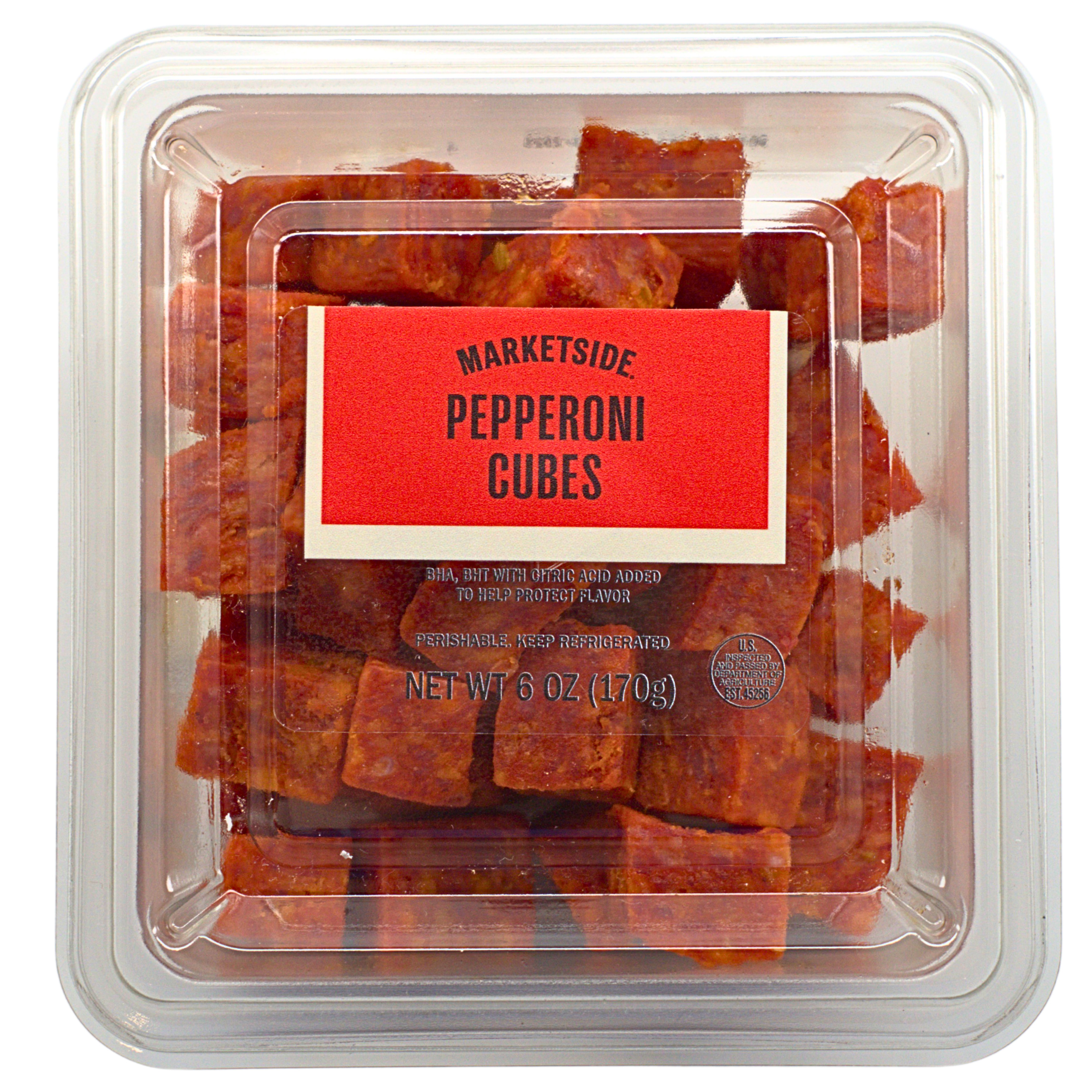 Marketside Cubed Pepperoni, 6oz (Cubed, Refrigerated)