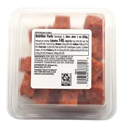Marketside Cubed Pepperoni, 6oz (Cubed, Refrigerated) thumbnail 2