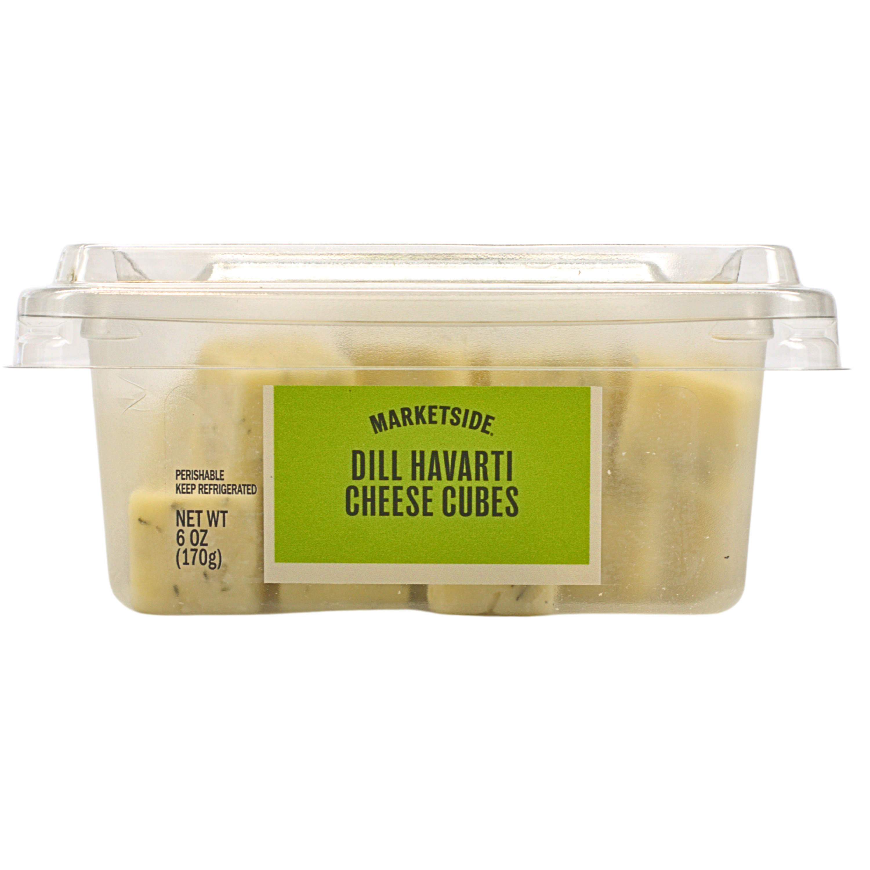 Marketside Cubed Dill Havarti Cheese, 6oz, Plastic Cup (Cubed, Refrigerated) thumbnail 3