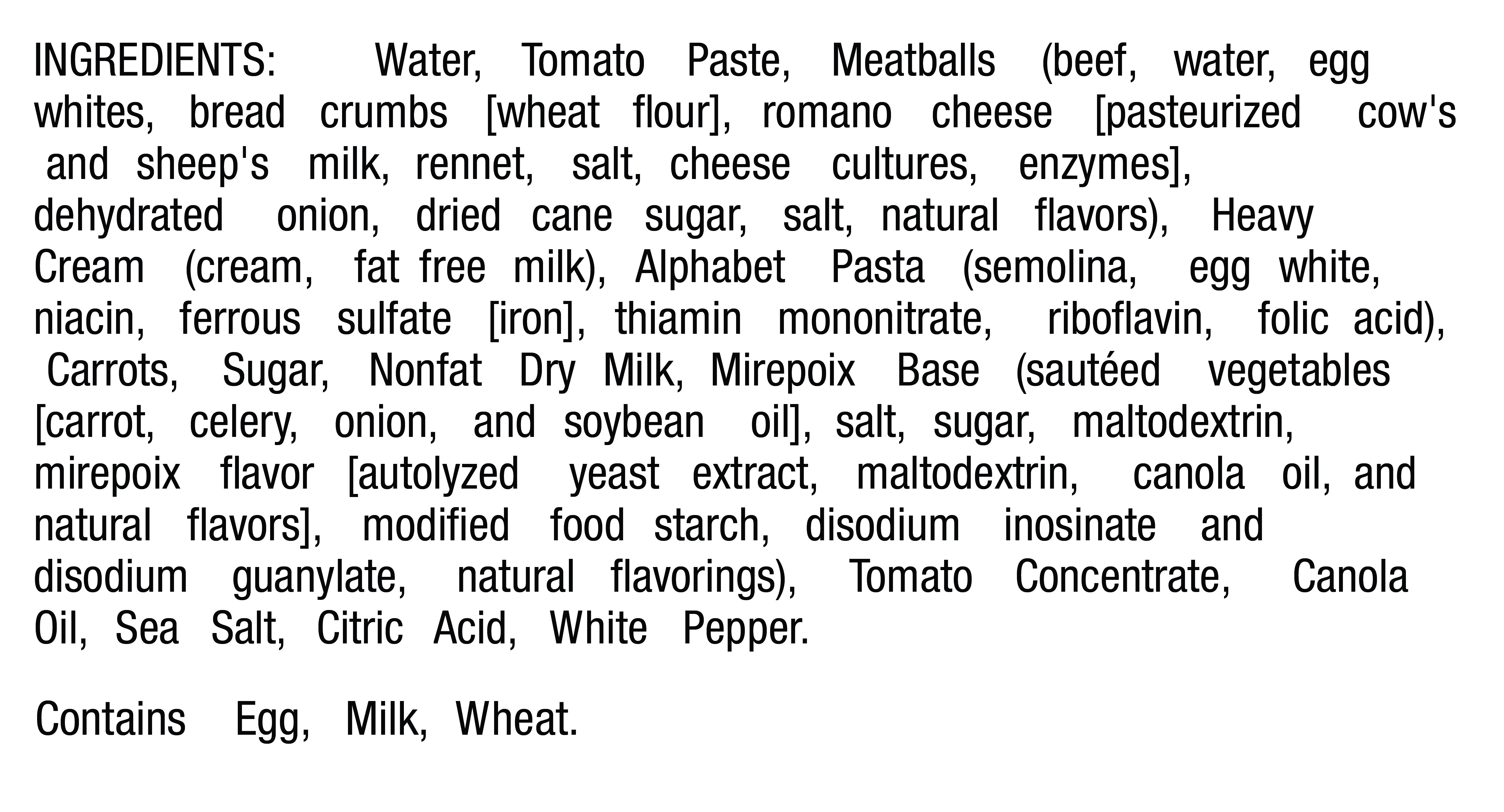 Marketside Alphabet Pasta with Beef Meatballs Soup, Fresh Deli Soup, 16oz Cup thumbnail 3