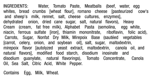 Marketside Alphabet Pasta with Beef Meatballs Soup, Fresh Deli Soup, 16oz Cup thumbnail 3