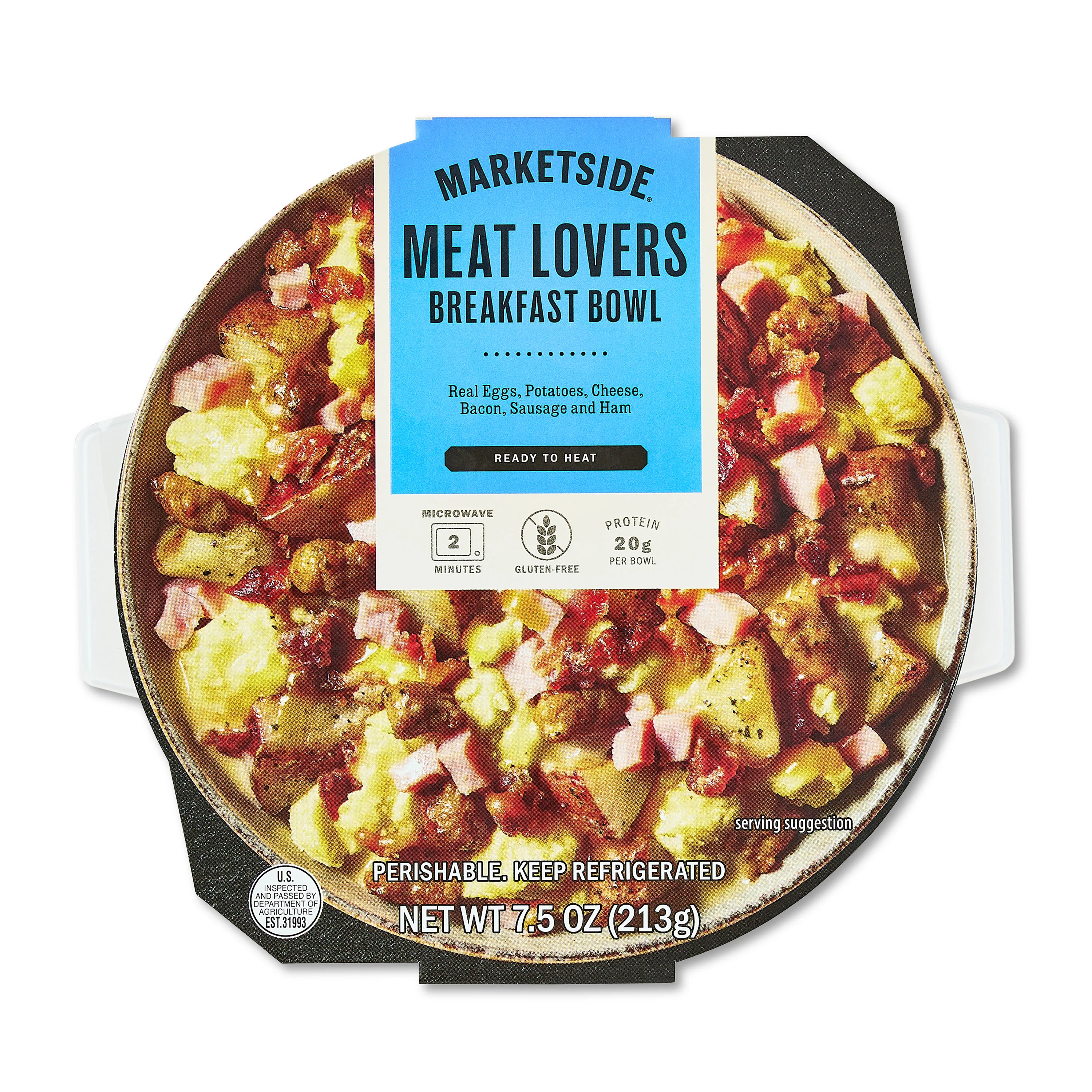 Marketside Meat Lovers Breakfast Bowl, 7.5OZ (Refrigerated)