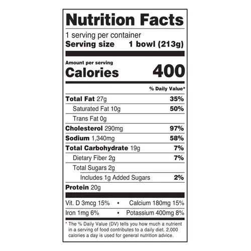 Marketside Meat Lovers Breakfast Bowl, 7.5OZ (Refrigerated) thumbnail 3