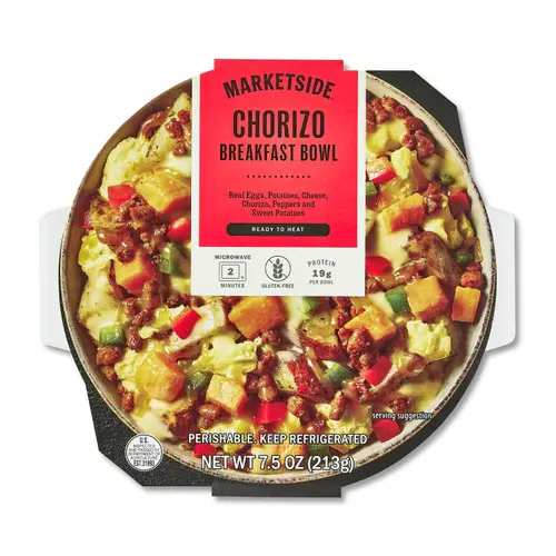 Marketside Ready to Heat Chorizo Breakfast Bowl, 7.5 oz (Refrigerated)