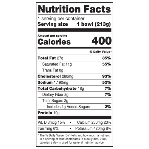 Marketside Ready to Heat Chorizo Breakfast Bowl, 7.5 oz (Refrigerated) thumbnail 3