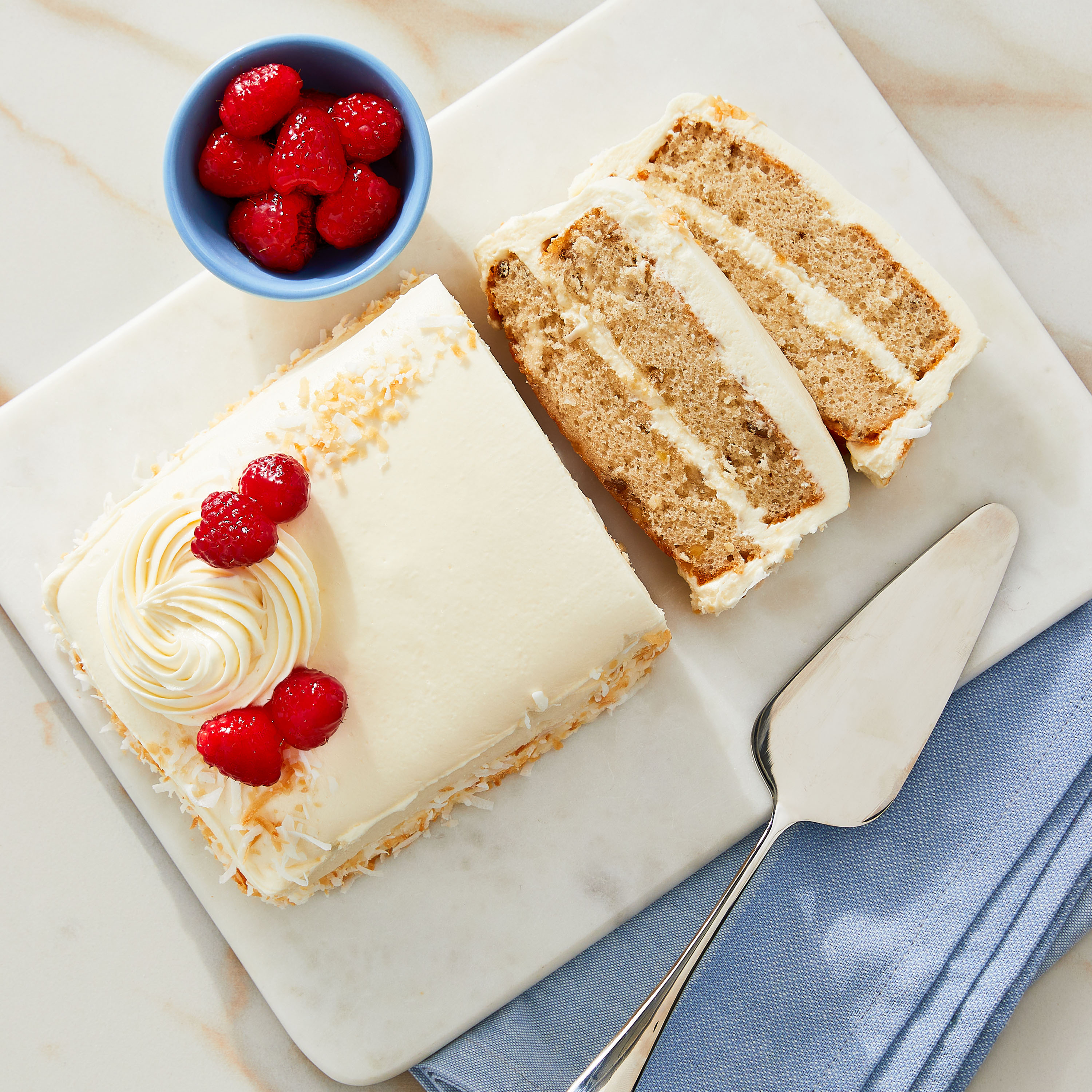 Marketside Italian Creme Bar Cake, 35 oz (Refrigerated) thumbnail 2