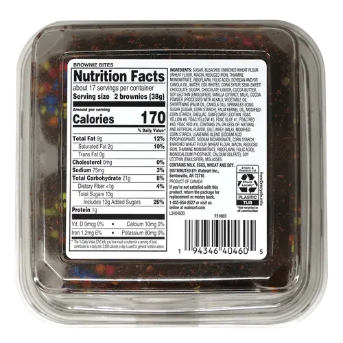Freshness Guaranteed Spring Brownie Bites, 22.2 oz, 33 Count, Shelf-Stable, Baked, Moist, Dessert thumbnail 3