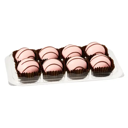 Marketside Chocolate Cake Balls with Pink Coating, 9.88 oz, 8 Count, Ambient thumbnail 3