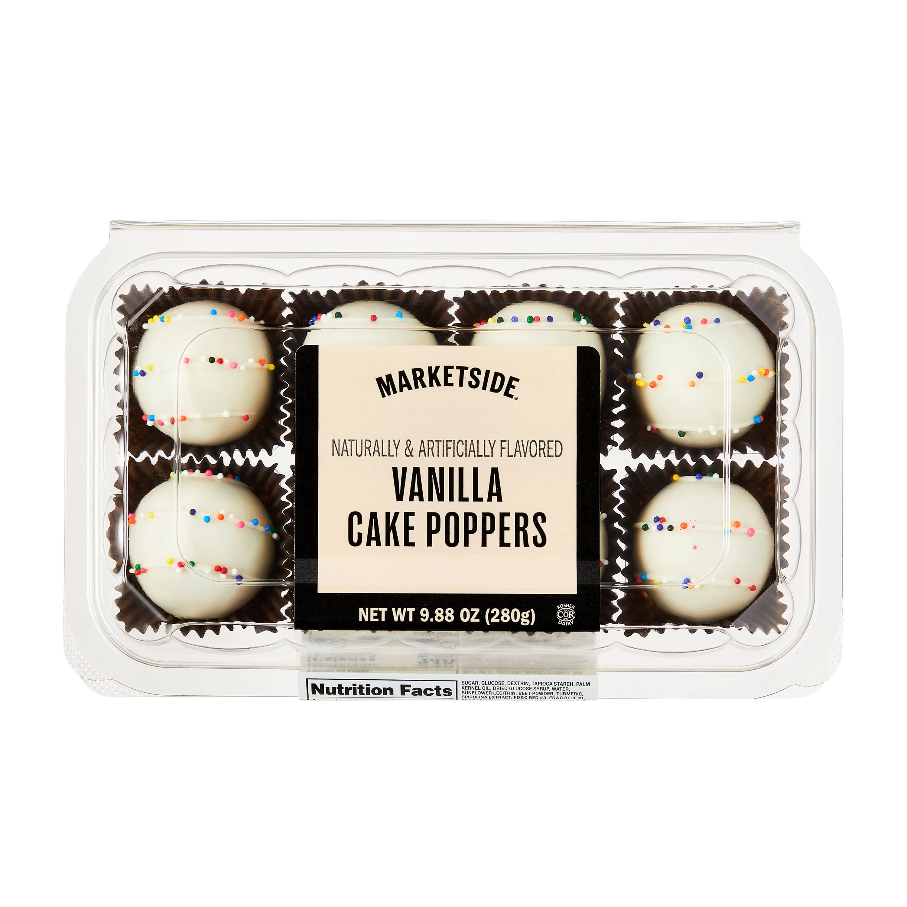 Marketside Vanilla Cake Balls, 9.88 oz, 8 Count, Shelf-stable