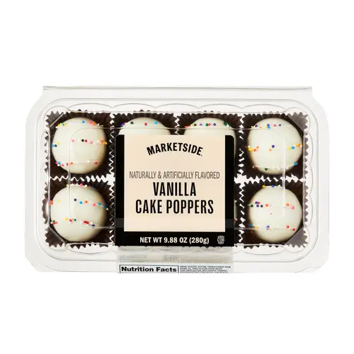 Marketside Vanilla Cake Balls, 9.88 oz, 8 Count, Shelf-stable