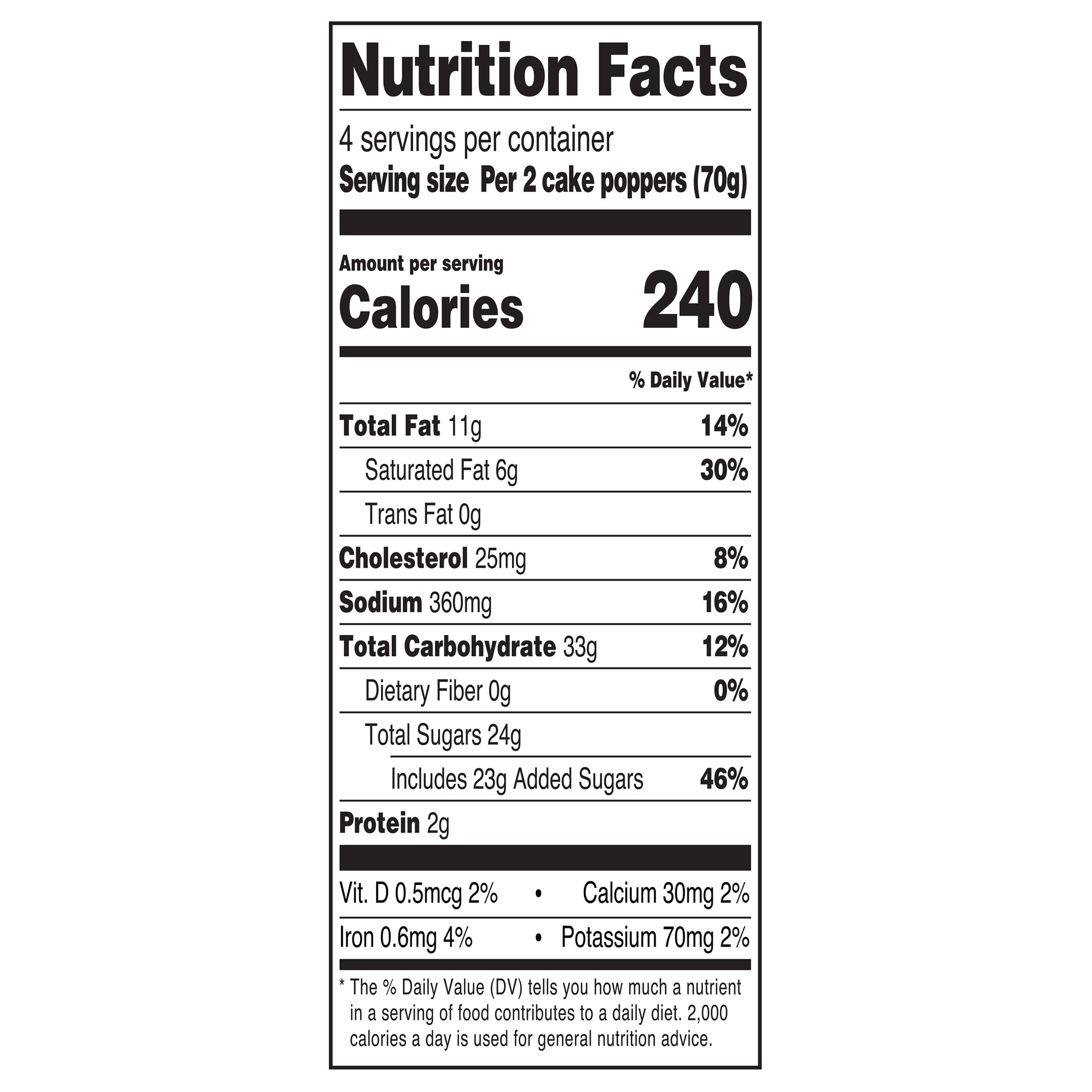 Marketside Vanilla Cake Balls, 9.88 oz, 8 Count, Shelf-stable thumbnail 4