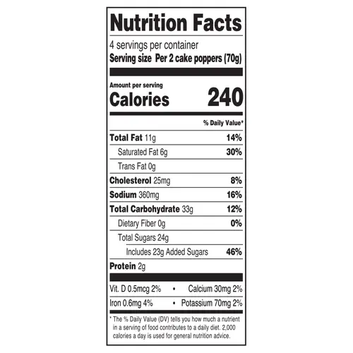 Marketside Vanilla Cake Balls, 9.88 oz, 8 Count, Shelf-stable thumbnail 4