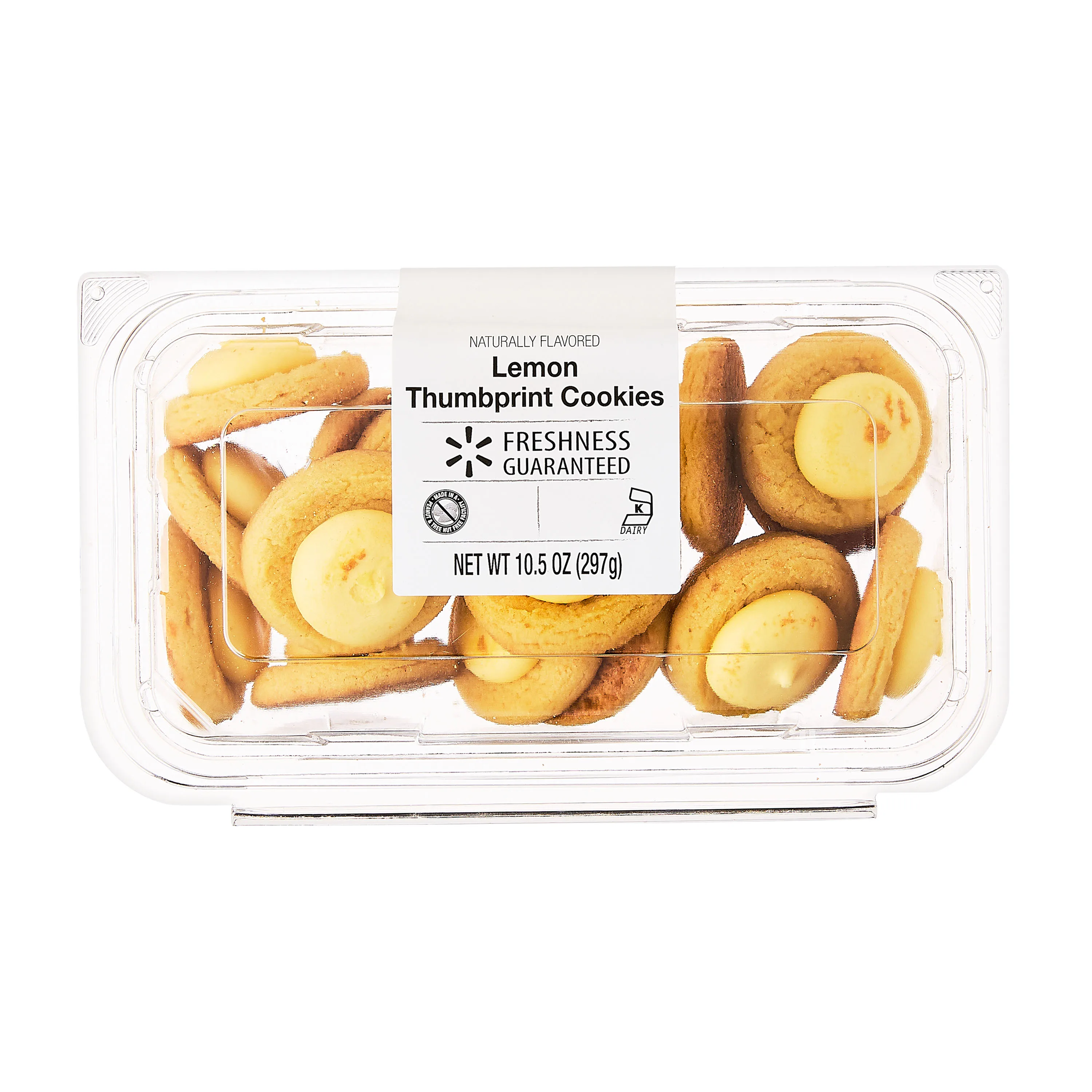 Freshness Guaranteed Baked Lemon Thumbprint Cookies, 10.5 oz, 18 Count