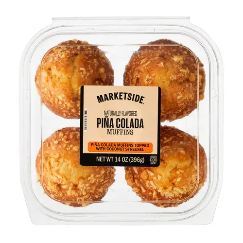 Marketside Pina Colada Muffins, 14 oz, 4 Count