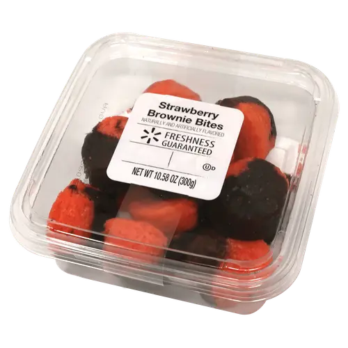 Freshness Guaranteed Strawberry Brownie Duo Bites, 10.5 oz, 11 Count, Shelf-Stable, Moist, Baked, Dessert