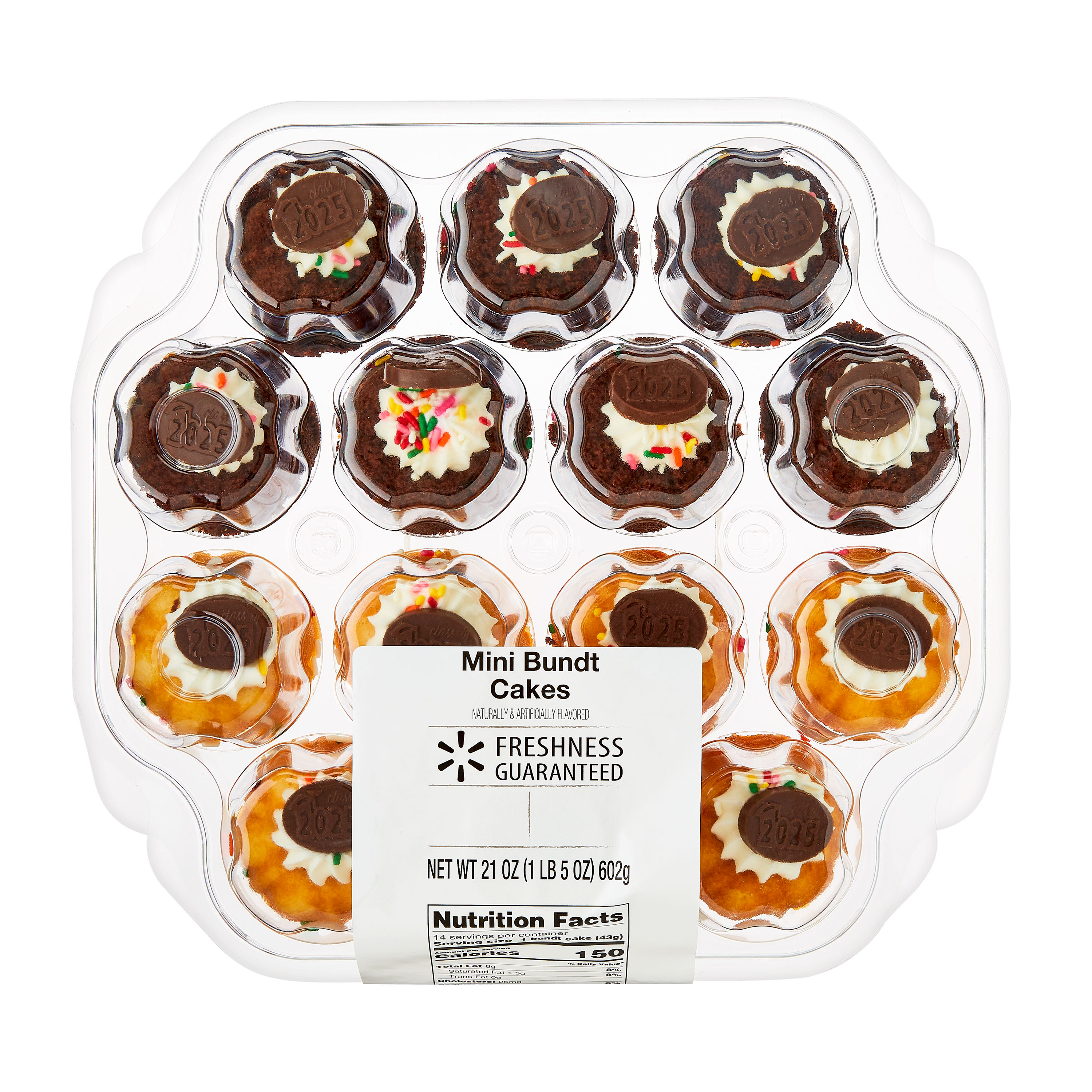 Freshness Guaranteed 14 CT Mini Bundt Cake (GRADUATION)