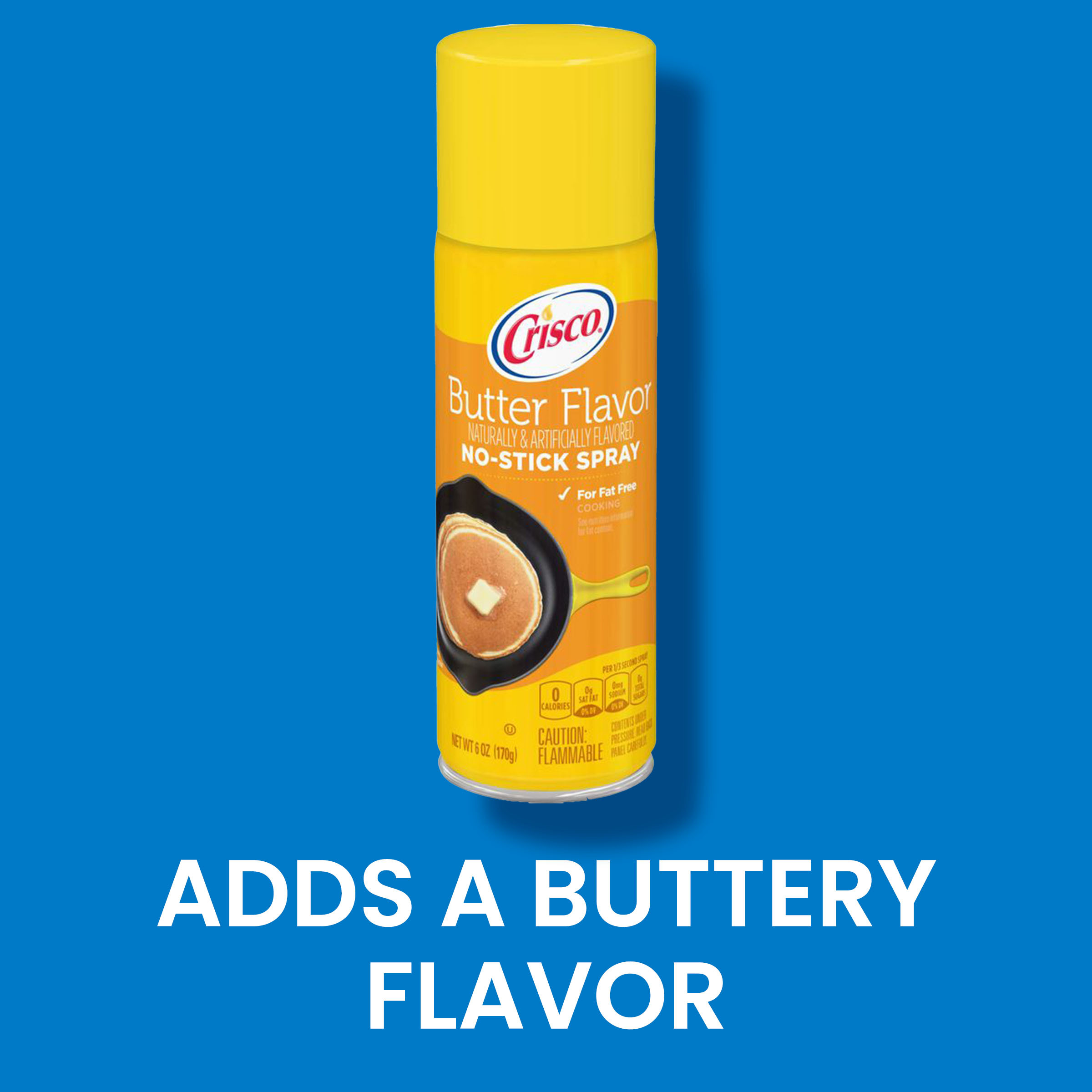 Crisco Butter Flavor No-Stick Cooking Spray Can, 6 oz thumbnail 4