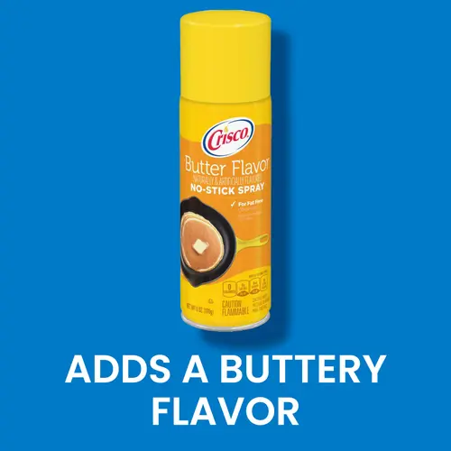 Crisco Butter Flavor No-Stick Cooking Spray Can, 6 oz thumbnail 4