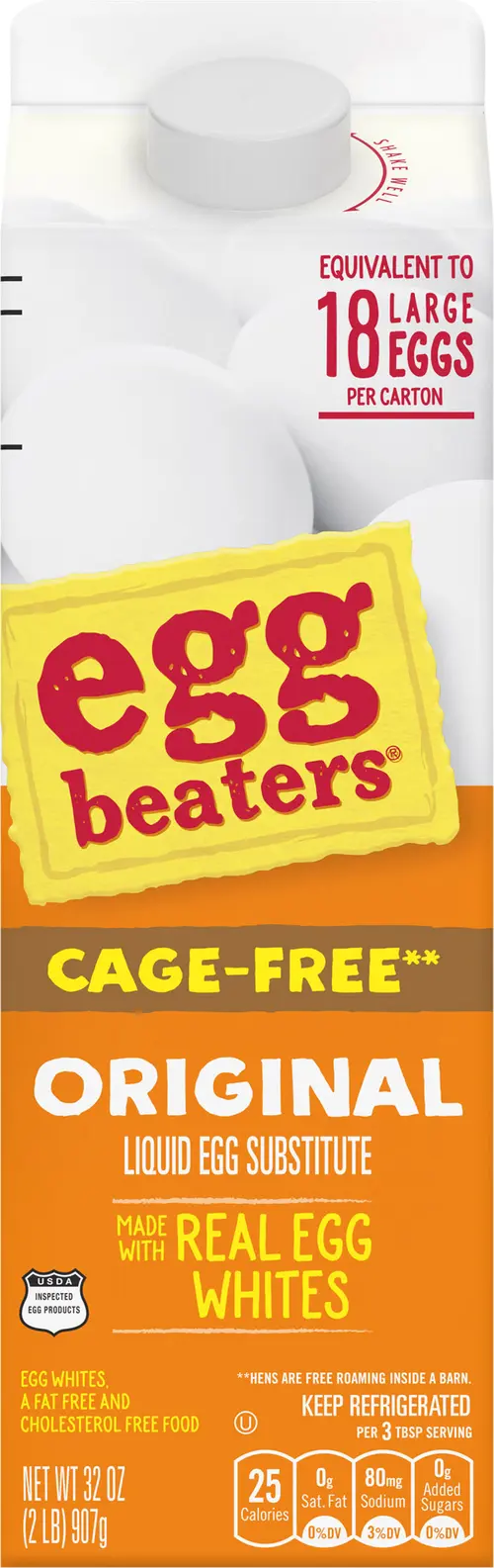 Egg Beaters Cage Free Original Liquid Egg Whites, 32 oz Carton thumbnail 3