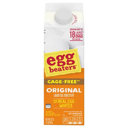 Egg Beaters Cage Free Original Liquid Egg Whites, 32 oz Carton thumbnail 4