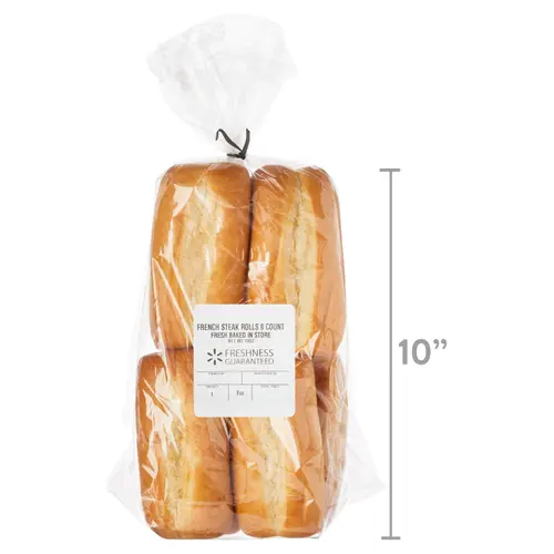 Freshness Guaranteed French Steak Rolls, 13 oz, 8 Count thumbnail 4